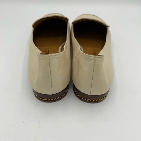 Tory Burch Cream Leather Loafers - Picture 5 of 10